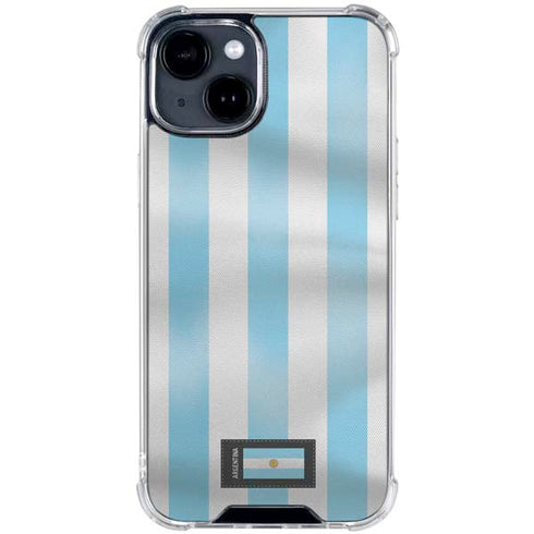 Argentina Soccer Flag iPhone 15 Clear Case